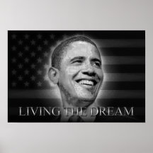 President Barack Obama - bo drömmen Print