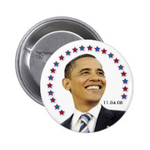 President Barack Obama Knappar Med Nål