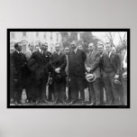 President Coolidge med amerikanlegionen 1924 Posters