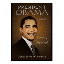 President Obama - fick- kalender för Grunge Visitkort Mall