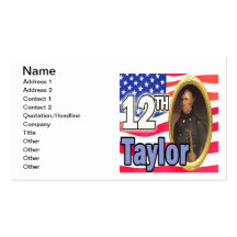 President Taylor Visitkort