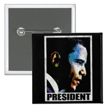 PresidentBarack Obama vintage Nål