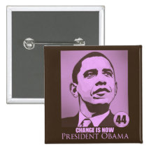 Presidenten Obama, ändring är rosan knäppas nu Knappar Med Nål