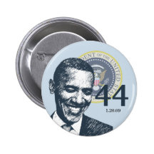 PresidentObama 44th president Knapp Med Nål