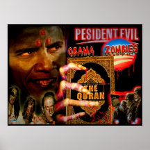 Presidentondska och de Obama zombiesna Affisch