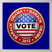 Presidentval Barack Obama 2012 Print