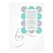 Pricker beställnings- baby showerinbjudan för pojk