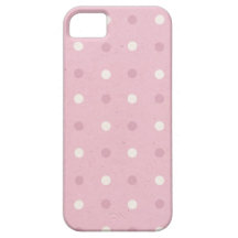 pricker den rosa polkaen för bubblegumen mönster iPhone 5 cases