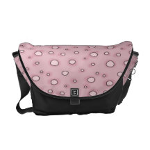 Pricker den rosa polkaen för RICKSHAWmessenger bag
