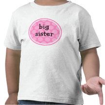 Pricker den rosa polkaen för storasystern cirklar t shirts