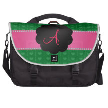 Pricker gröna hjärtor för Monogram och Computer Bag