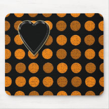 "Pricker orangen & hjärta " apparat/skins/cases".  Musmatta
