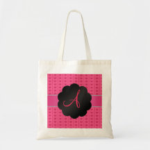 Pricker rosa hjärtor för Monogram och Tygkassar