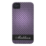 Prickiga Retro lilor för Polka iPhone 4 Fodraler