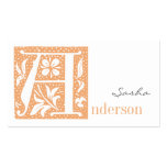 Prickigt brev Monogrammed visitkortar