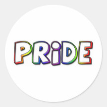 pride runda klistermärken