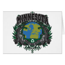 Prideåtervinna Minnesota Hälsnings Kort