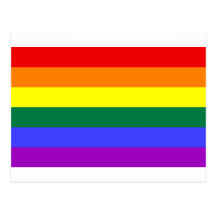 Prideflagga Vykort