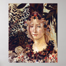 Primavera specificerar floror, Botticelli C. 1482 Posters