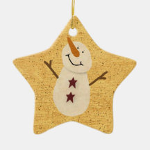 Primitiv snögubbeprydnad julgransdekorationer