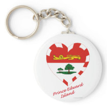 Prince Edward Island flaggahjärta med namn