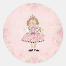 Princes Flicka Klistermärke