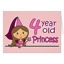 Princess Åldras 4 Hälsningskort
