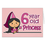 Princess Åldras 6 Hälsnings Kort