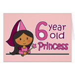 Princess Åldras 6 Hälsnings Kort