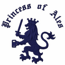 Princess av öl broderad pikétröja