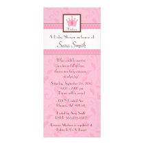 Princess baby shower inbjudningar