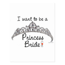 Princess Brud Vykort