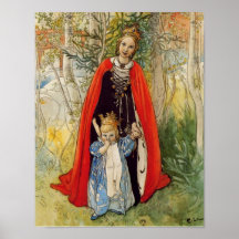 Princess Fjädra Fostra och dotter Affisch