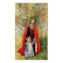 Princess Fjädra Fostra och dotter Visitkort