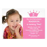 Princess Foto Födelsedag Inbjudan