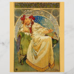Princess Hyacint vid Mucha Flygblad Designs