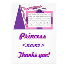 Princess Rosa/purpurfärgad födelsedagsfestTh för h Tillkännagivanden