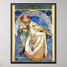 Princessen Alphonse Mucha Poster Affischer