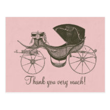 Princessen baby shower tackar dig vykort