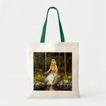 Princessen i skogen tote bags