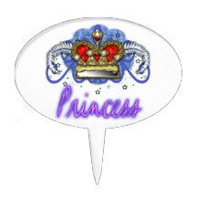 princessfödelsedag cake toppers
