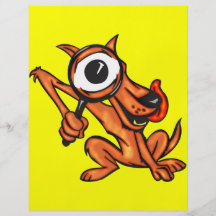 Privat ögahundhund flygblad designs