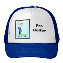 Pro golfare med en underbar gunga kepsar