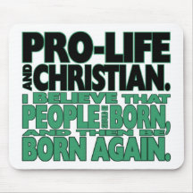 "Pro-Liv och kristna" Mousepad Musmattor