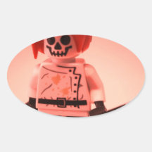 Professorbang beställnings- Minifigure med bombard Klistermärken