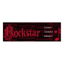 Profilera något liknande som en Rockstar profilera Visitkort