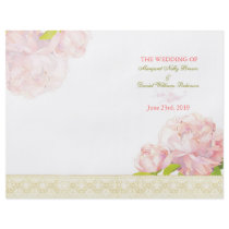 Program för bröllop för veck för BridalHeaven rosa