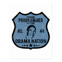 ProgrammerareObama nation Vykort
