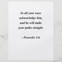 PROVERBS3:6 FLYGBLAD