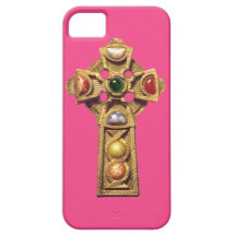 Prydd med ädelsten Celtic kristen iPhone 5 fodralr